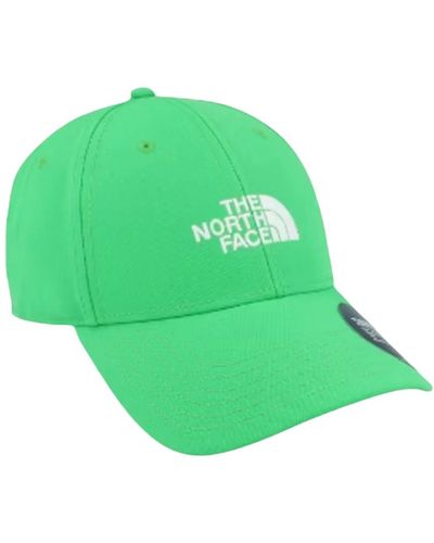 The North Face Klassische grüne und weiße mütze