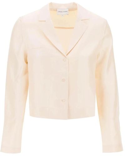 Loulou Studio Silk aloma shirt in - Bianco