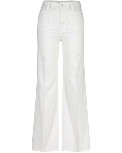 Mother Wide Pants - White
