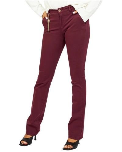 Fracomina Slim-Fit Trousers - Red