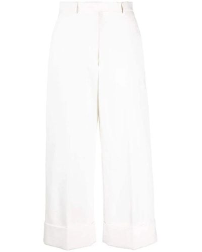 Thom Browne Wide Trousers - White