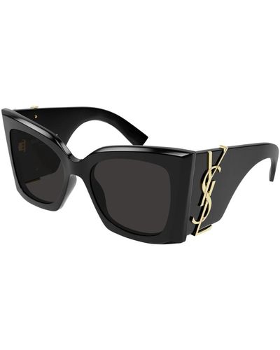 Saint Laurent Oversize-Sonnenbrille SL M119 Blaze - Schwarz