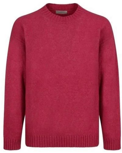 Laneus Round-Neck Knitwear - Red