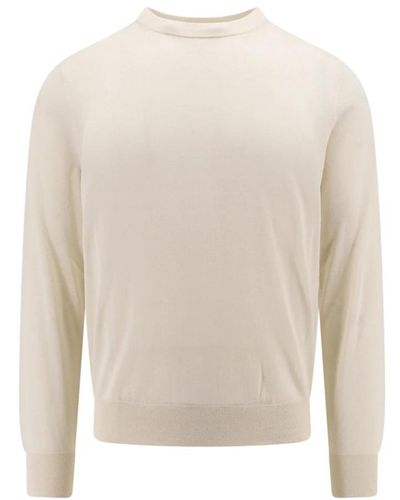 Corneliani Knitwear > round-neck knitwear - Blanc