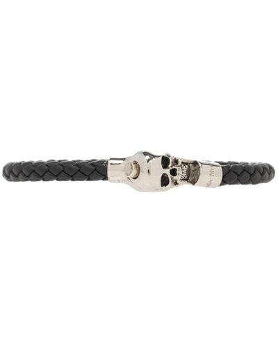 Alexander McQueen Leather bracelet - Schwarz