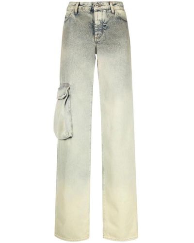 Off-White c/o Virgil Abloh Wide Jeans - Grün