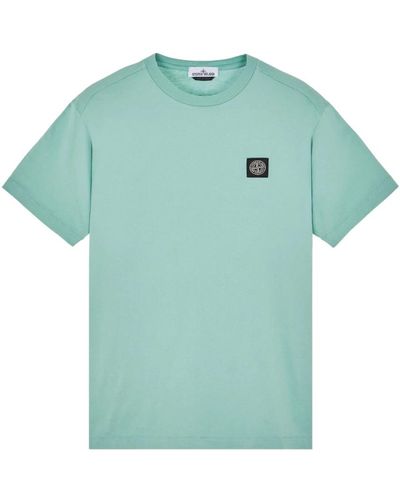 Stone Island Lässiges baumwoll-t-shirt - Grün