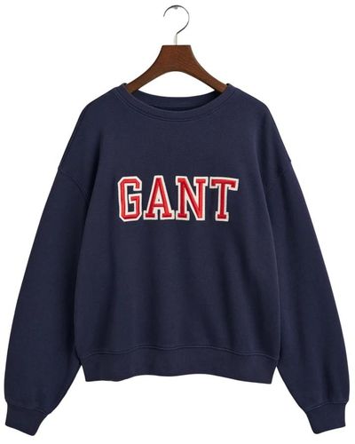 GANT Rundhals-sweatshirt - Blau