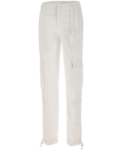 Dondup Straight Trousers - White