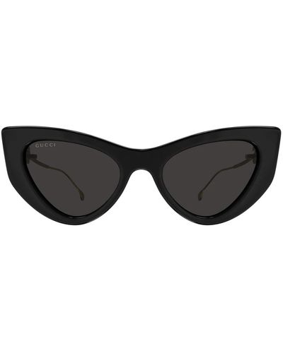Gucci Flache front cat-eye sonnenbrille gg1565s - Schwarz