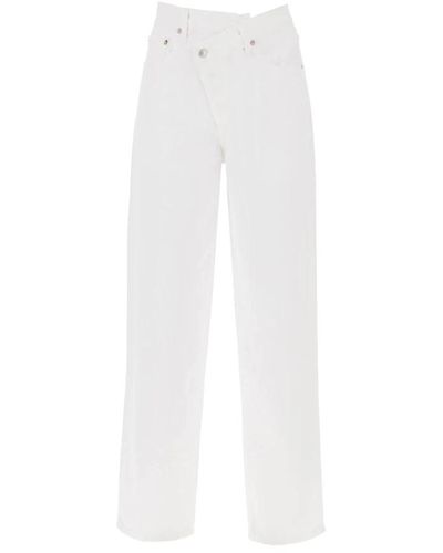 Agolde Criss cross denim jeans - Weiß