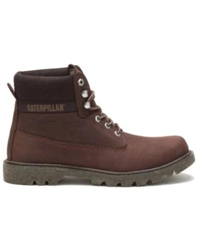 Caterpillar Shoes > boots > lace-up boots - Marron