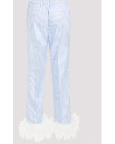 Miu Miu Straight Trousers - White
