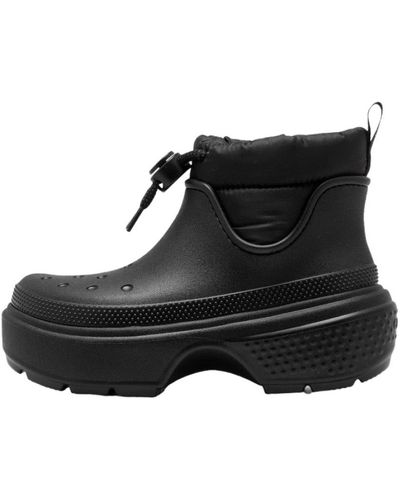 Crocs™ Lace-up Boots - Schwarz