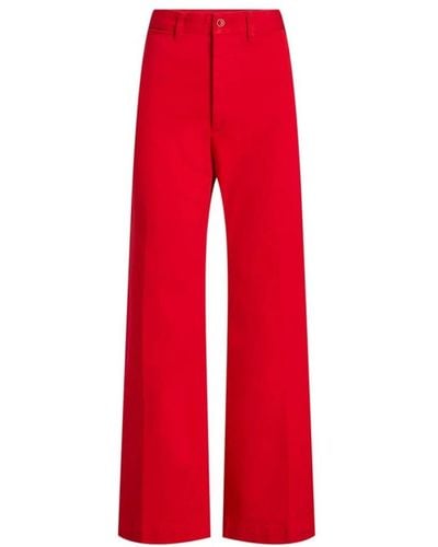 Ralph Lauren Wide Trousers - Red