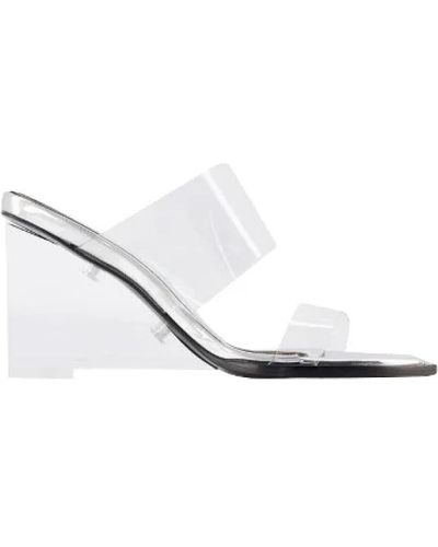 Alexander McQueen Leder sandalen mit polyamidsohle - Weiß