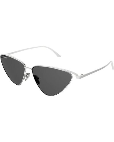 Balenciaga Silber/graue sonnenbrille