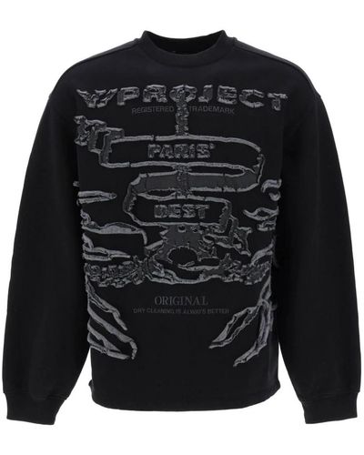 Y. Project Oversized sweatshirt paris best - Nero