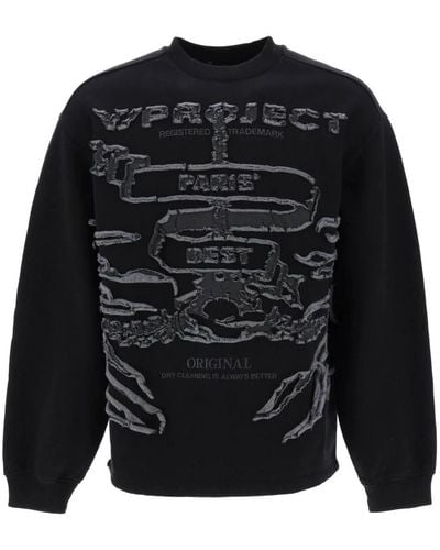 Y. Project Paris bestes oversized sweatshirt - Schwarz