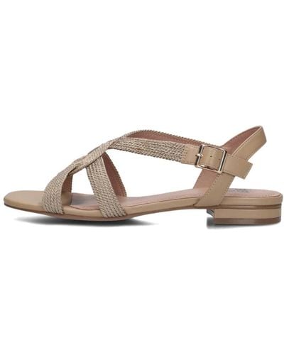 Bibi Lou Graue sandalen für stilvolle sommertage,beige geflochtene seilsandalen - Braun