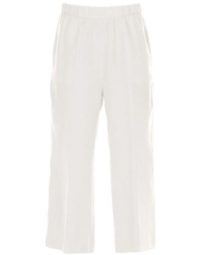 Vicario Cinque Trousers > cropped trousers - Blanc