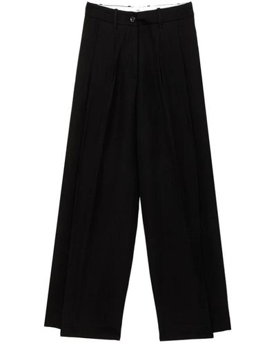 Nine:inthe:morning Trousers > wide trousers - Noir