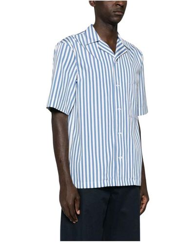 Corneliani Short Sleeve Shirts - Blue