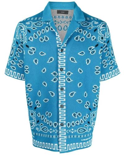 Alanui Short Sleeve Shirts - Blue