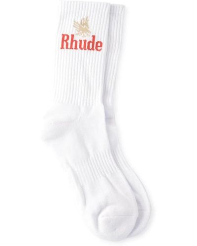 Rhude Socks - White