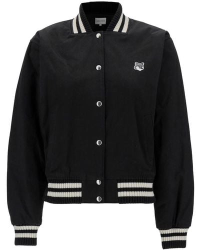 Maison Kitsuné Jackets > bomber jackets - Noir