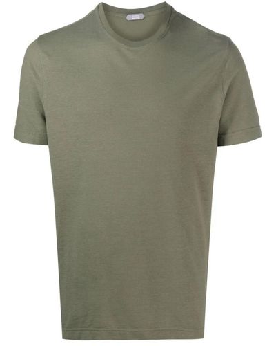Zanone T-Shirts - Grün