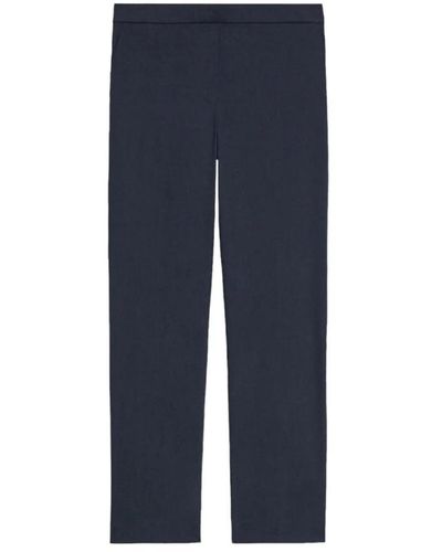 Theory Trousers > cropped trousers - Bleu