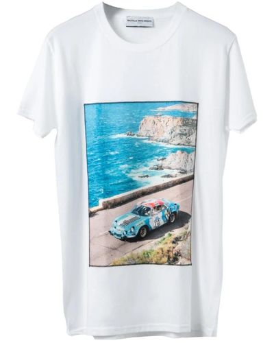 Bastille Cote a zur porsche t-shirt - moda di lusso esclusiva - Blu