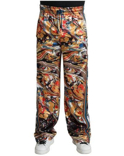 Dolce & Gabbana Wide trousers - Mehrfarbig