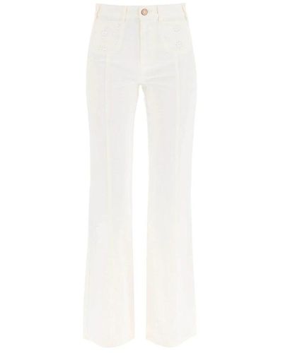 See By Chloé Boot-Cut Jeans - White