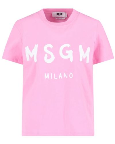 MSGM T-Shirts - Pink