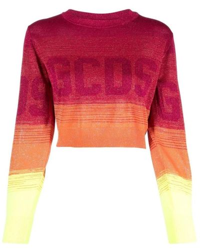 Gcds Women clothing knitwear pink ss23 - Rosso