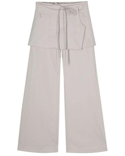 Low Classic Trousers > wide trousers - Gris