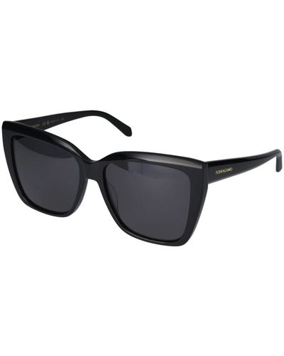 Ferragamo Stylische sonnenbrille sf1102s - Schwarz