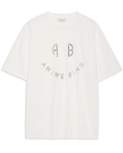 Anine Bing Kent top & t-shirt ivory - Weiß