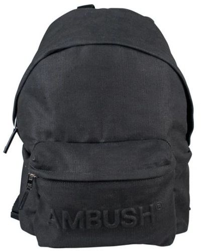Ambush Schwarzer canvas-rucksack - Blau