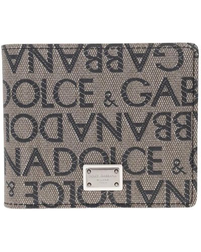 Dolce & Gabbana Portafoglio con monogramma - Metallizzato