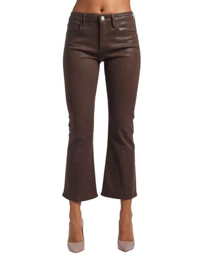 FRAME Cropped Jeans - Brown