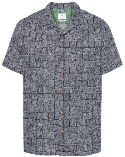 PS by Paul Smith Short Sleeve Shirts - Grey