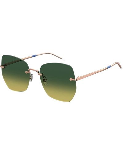 Tommy Hilfiger Rose gold/green shaded sonnenbrille th 1667/s - Grün
