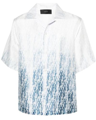 Amiri Short Sleeve Shirts - Blue