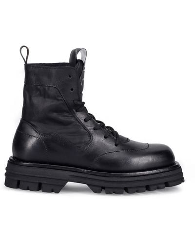 Barracuda Lace-Up Boots - Black