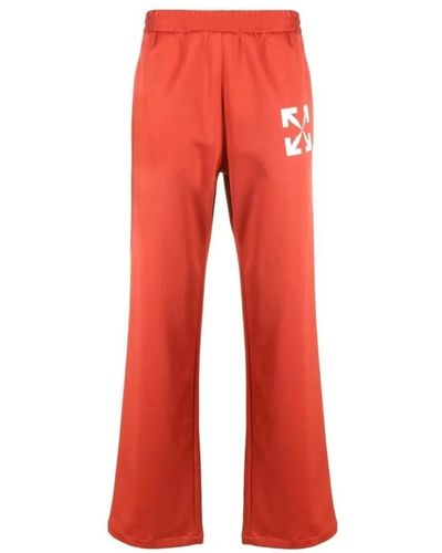 Off-White c/o Virgil Abloh Wide Trousers - Red