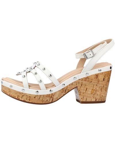 Clarks Shoes > sandals > high heel sandals - Blanc