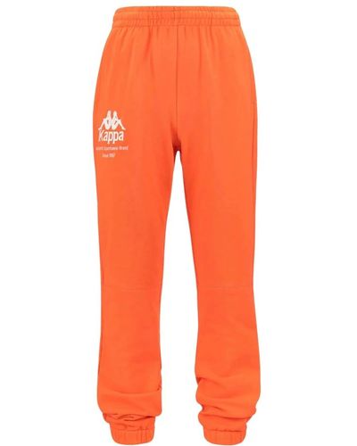 Kappa Trousers > sweatpants - Orange